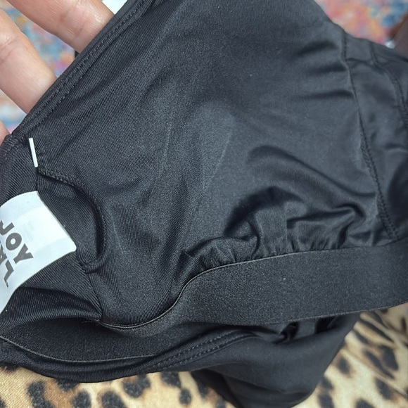 Joylab Longline Bra With Metallic Corset Detail Black XS NEW - Picture 8 of 8